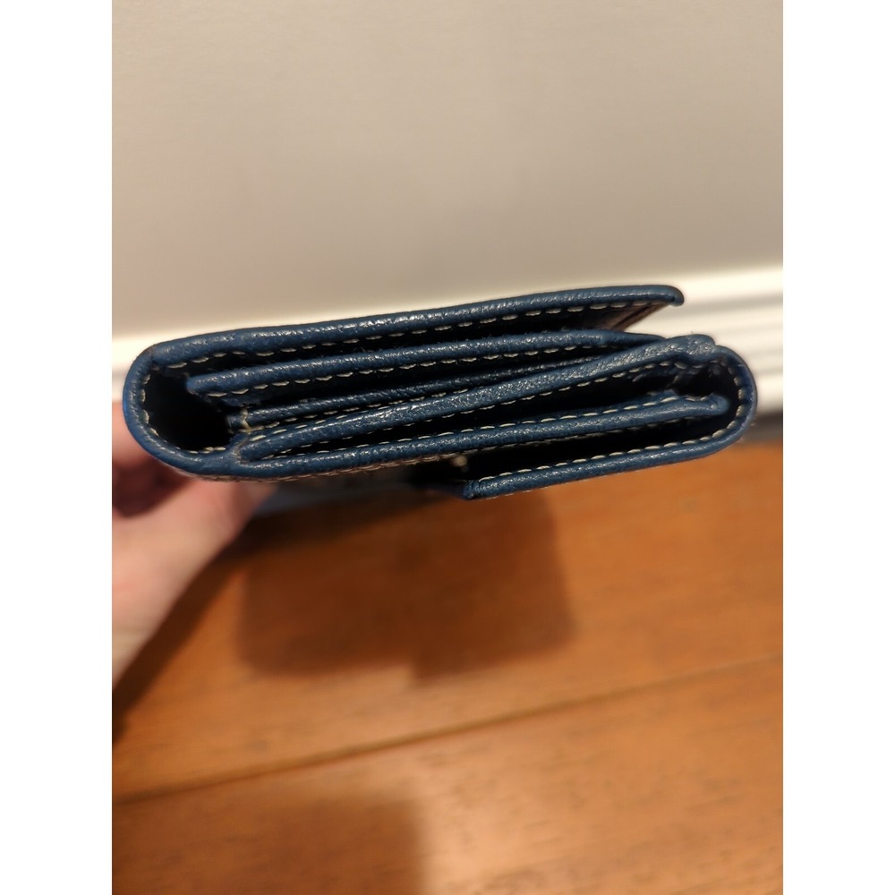 Authentic Gucci Canvas with Blue Leather Long Wallet - Picture 3 of 16
